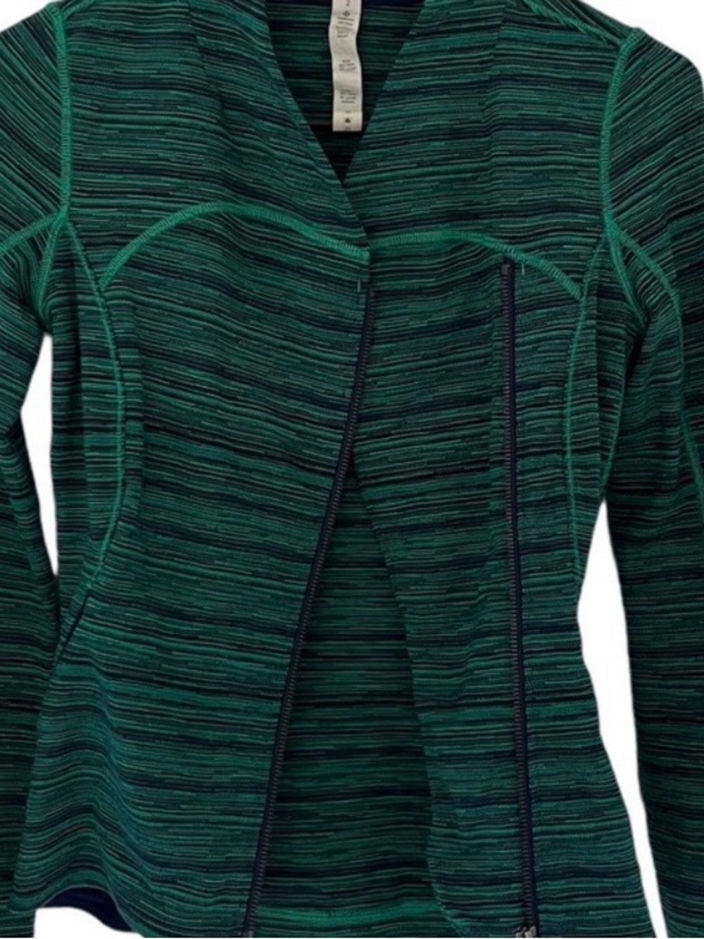 Lululemon Precision Jacket Cyber Jungle Hero Blue Size 2 - Picture 7 of 12